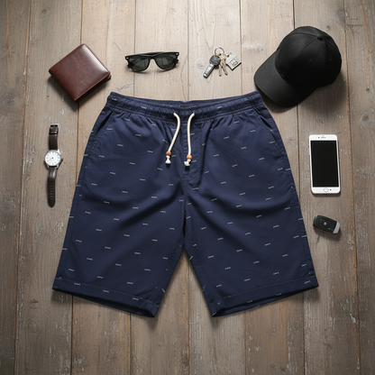 Herren Sommer Shorts Leicht Kurze Hose Casual Fit Sport Strand Kordelzug