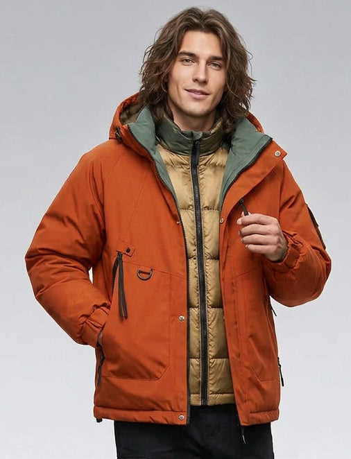 Mode Kapuzen Paar Jacke Warmer Mantel – Sportliche Gefütterte Winterjacke für Freizeit und Outdoor