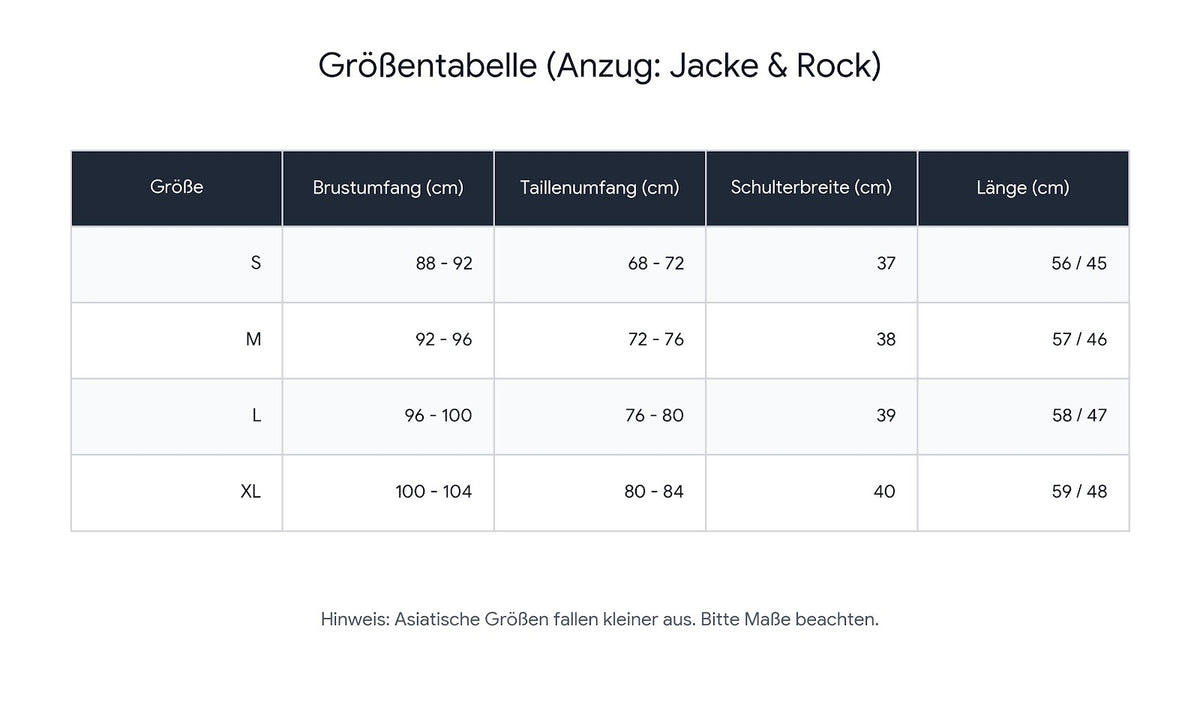 Damen Rock-Kostüm Set Mantel & Rock Elegant Zweiteilig Gr. S-XL