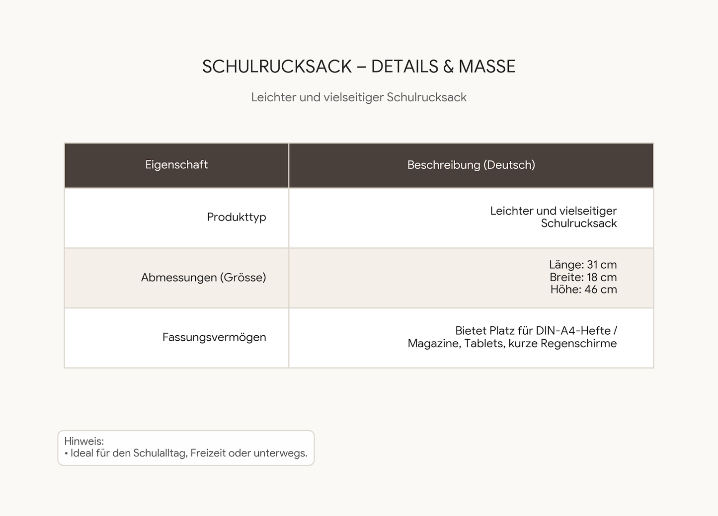 Schulrucksack Große Kapazität Wasserdicht Laptop Rucksack Damen Herren