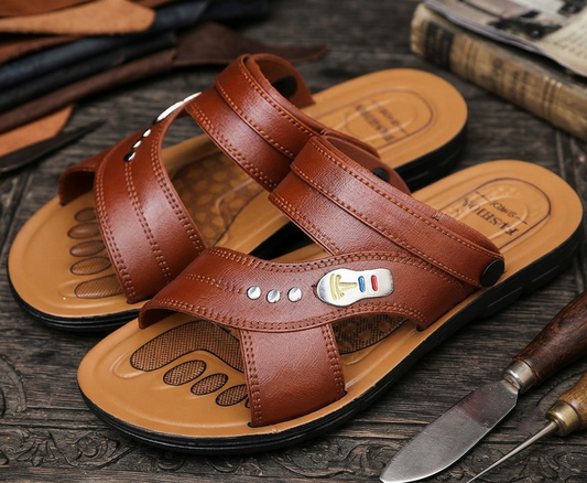 Herren Sandalen Hausschuhe Sommer Bequem Weiche Sohle Offen Gr. 39-44