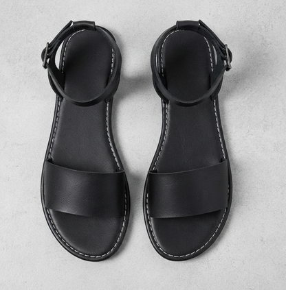 Damen Sandalen Flache Schuhe Minimalist Open Toe Sommerschuhe Plus Size 36-43
