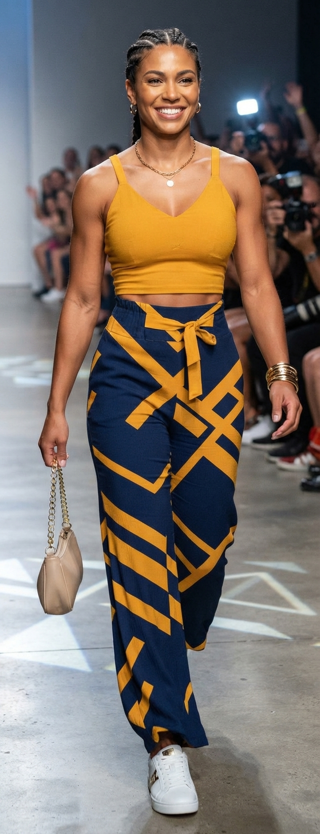 Damen Zweiteiler Set: Ärmelloses Oberteil & Weite Hose Sommer Freizeit Outfit