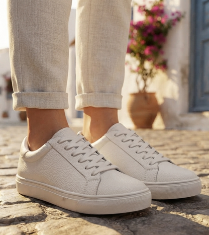 Damen Sneaker Flache Schuhe Lässig Schnürschuhe Freizeit Sport