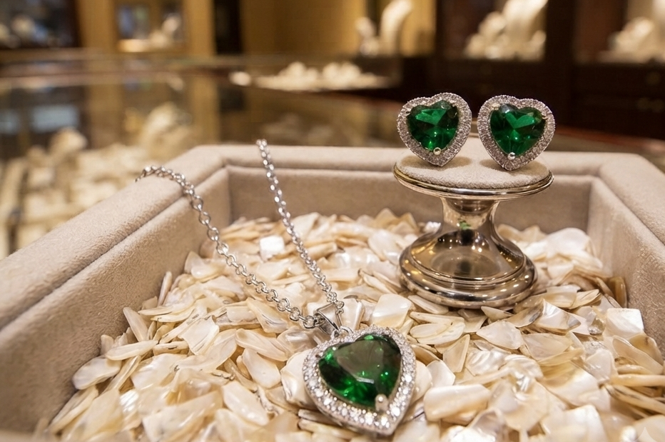 Love earrings necklace set