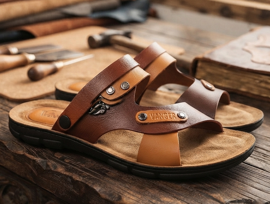 Herren Sandalen Hausschuhe Sommer Bequem Weiche Sohle Offen Gr. 39-44