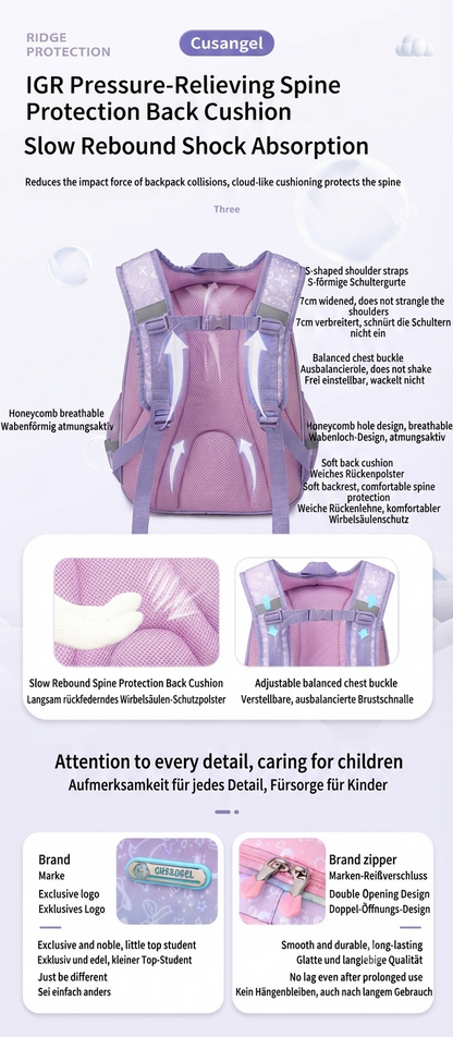 Schulrucksack 16 Zoll Wasserdicht Kinder Schultasche Ergonomisch Rucksack