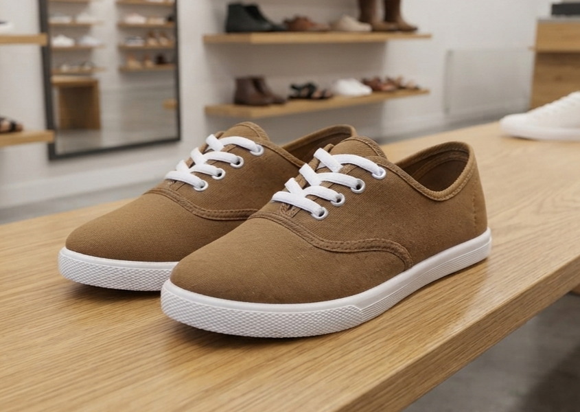 Unisex Canvas Sneaker Flache Freizeitschuhe Schnürschuhe Gr. 35-45