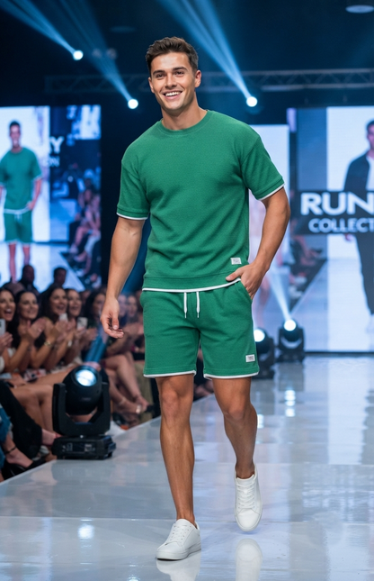 Herren Sport-Set – T-Shirt & Shorts Sommer-Outfit (Sporty)