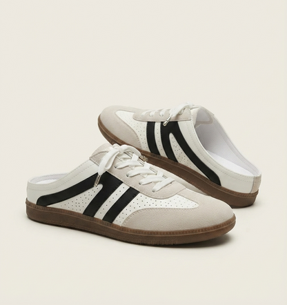 Sneaker Halbschuhe Slip-on Low-Cut Sommer Freizeitschuhe Streifen Unisex 36-43