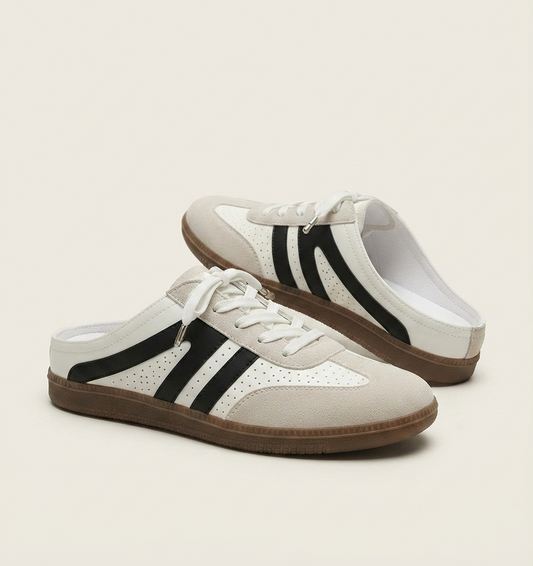 Sneaker Halbschuhe Slip-on Low-Cut Sommer Freizeitschuhe Streifen Unisex 36-43