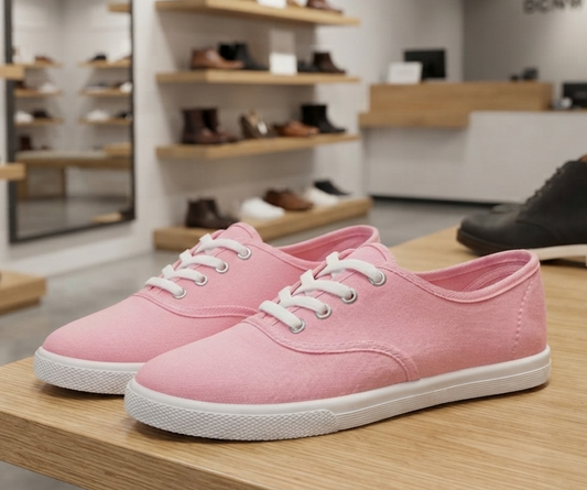 Unisex Canvas Sneaker Flache Freizeitschuhe Schnürschuhe Gr. 35-45