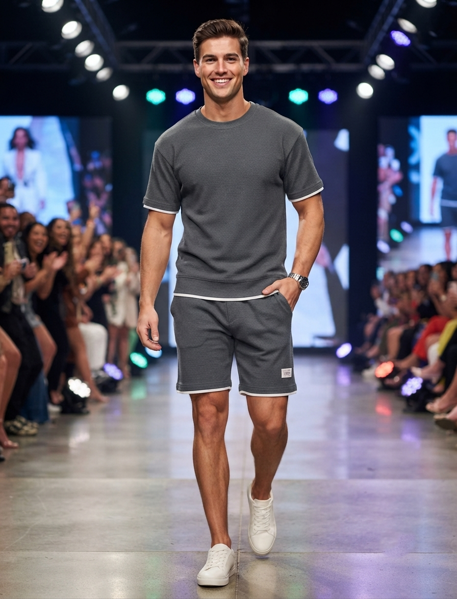 Herren Sport-Set – T-Shirt & Shorts Sommer-Outfit (Sporty)