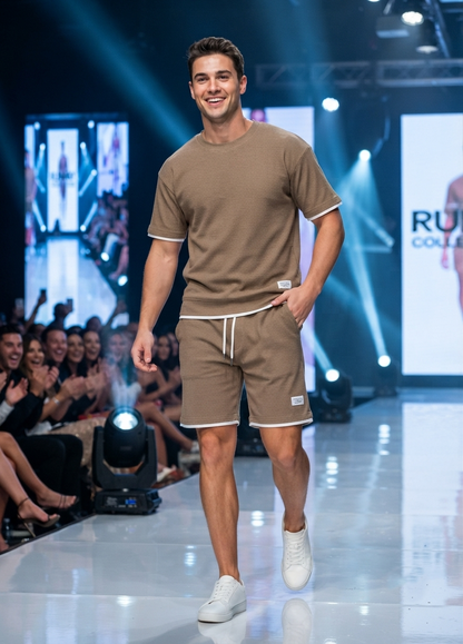 Herren Sport-Set – T-Shirt & Shorts Sommer-Outfit (Sporty)