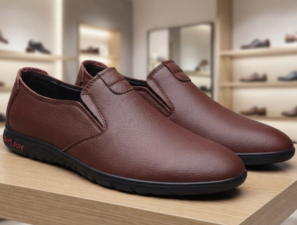 Freizeit Lederschuhen Herren Halbschuhe Bequem Gr. 39-44