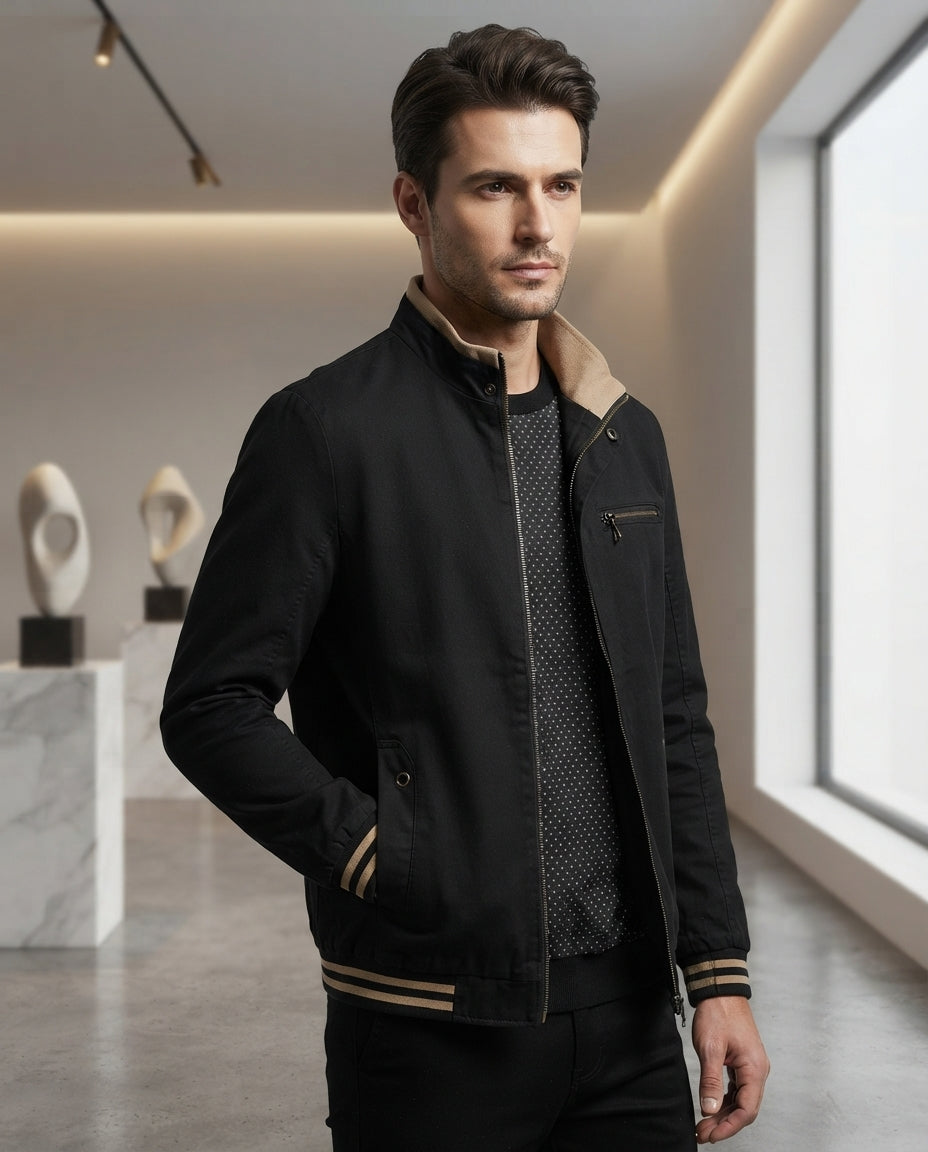 Herren Casual Übergangsjacke Klassische Freizeitjacke Modische Herrenbekleidung für Frühling und Herbst Bequeme Freizeitjacke in den Größen M bis 4XL