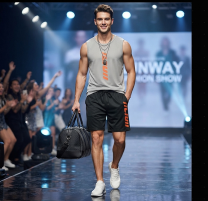 Herren Sport-Set „Ice Silk“ – Leichtes Sommer-Zweiteiler