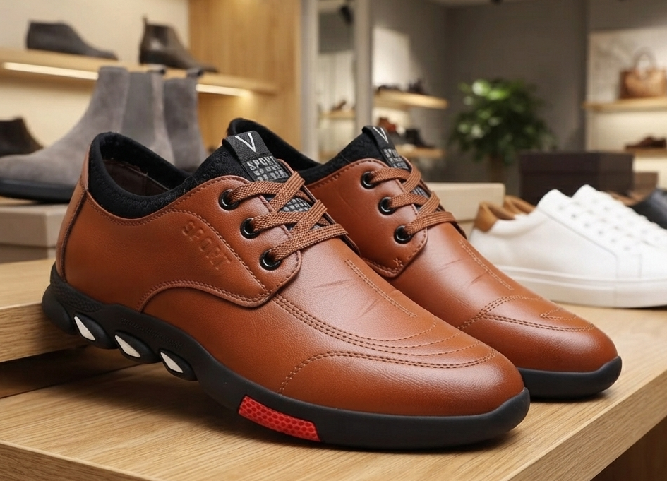 Herren Business Leder-Freizeitschuhe Elegante Halbschuhe Gr. 39-44