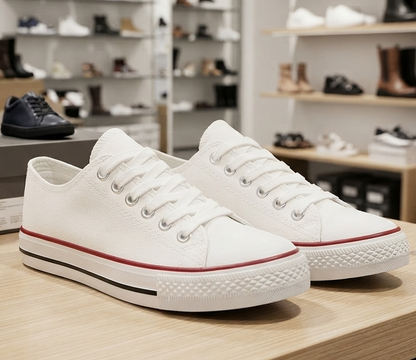 Spring New Korean Style Couple Candy Color Canvas Shoes Male Student Lace Up Casual Flat Shoes Trendy Cloth Shoes