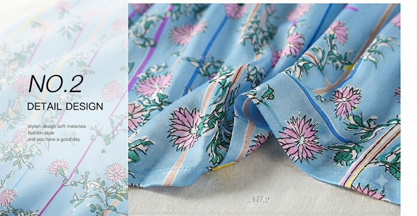 Damen Chiffon-Bluse mit Blumenmuster – Lockere Sommerbluse mit Puffärmeln