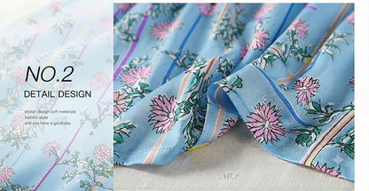 Damen Chiffon-Bluse mit Blumenmuster – Lockere Sommerbluse mit Puffärmeln