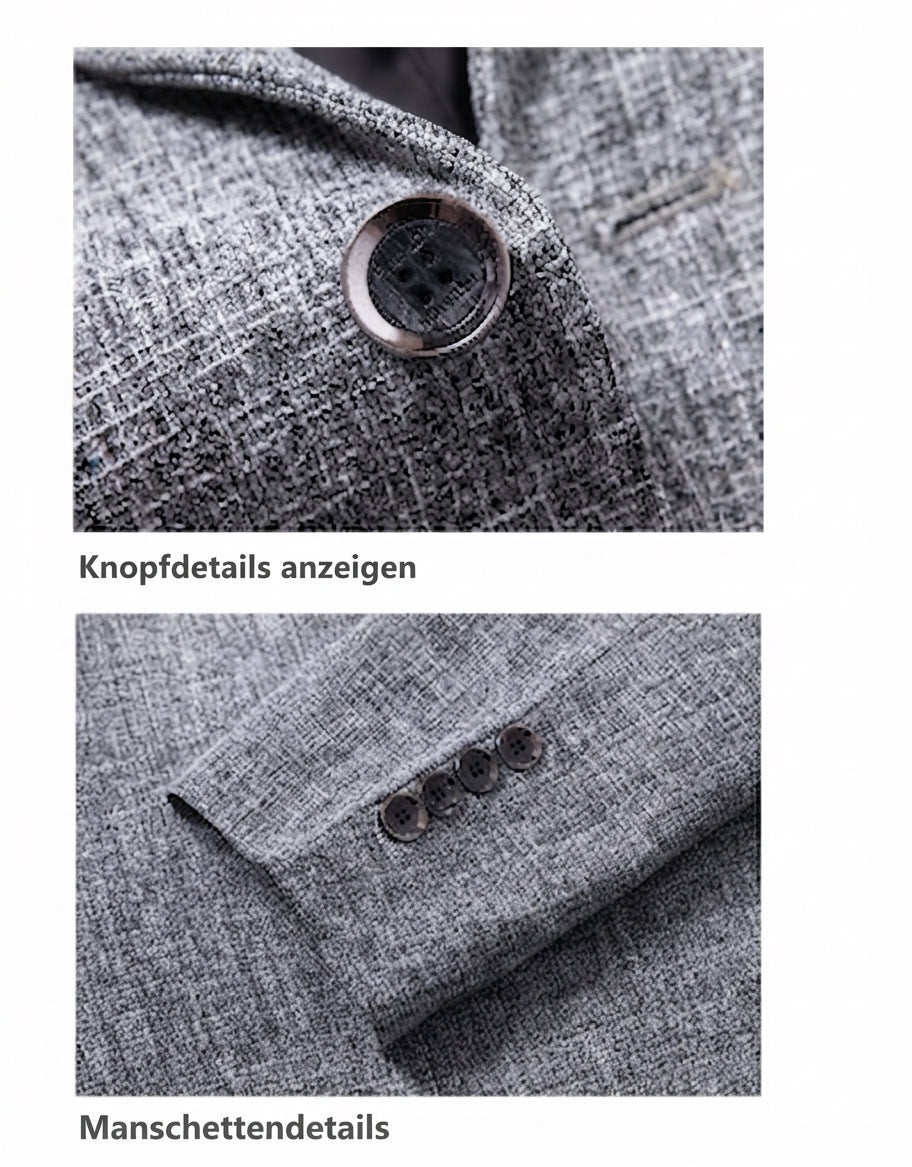 Eleganter Herren Slim Fit Anzugblazer Modisches Ein Knopf Sakko im modernen Stil Stilvoller Blazer für Business und Freizeit Bequeme Herrenbekleidung in den Größen M bis 4XL