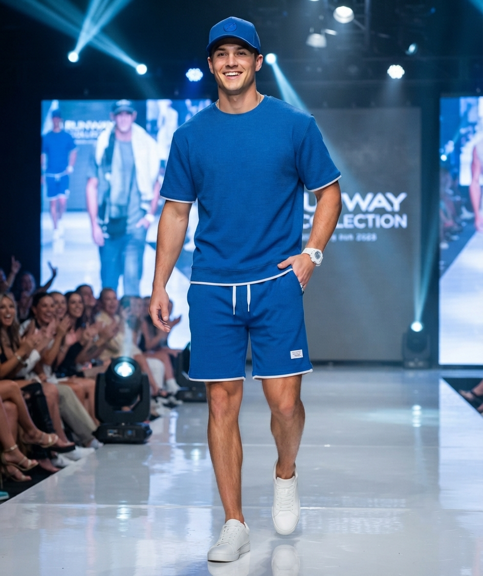 Herren Sport-Set – T-Shirt & Shorts Sommer-Outfit (Sporty)