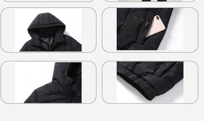 Männer Winter Kurze Mode Verdickte Jacke – Dichte Gefütterte Steppjacke für Herren für Freizeit und Outdoor