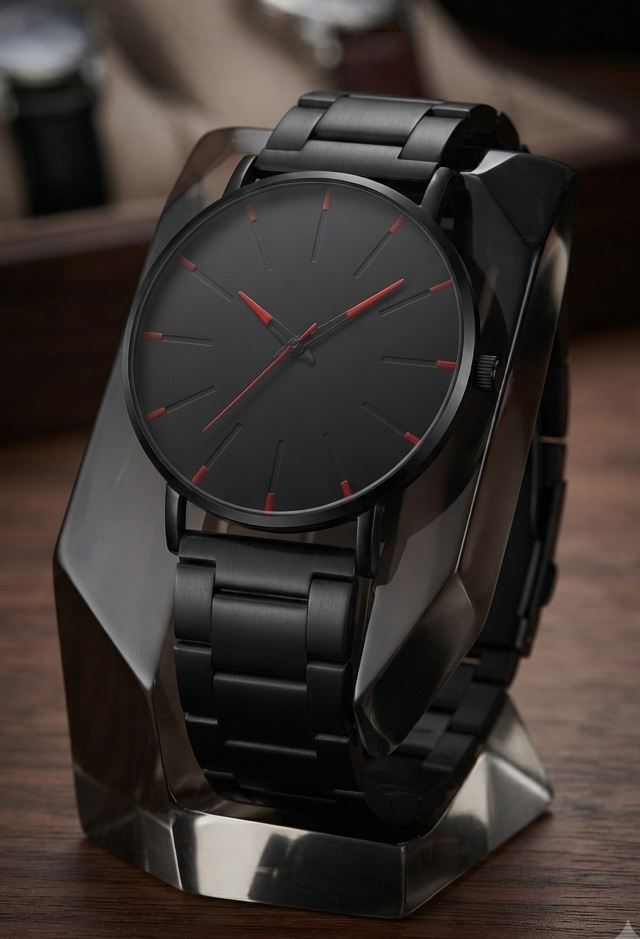 Ultradünne Herren Quarzuhr - Elegante Business Armbanduhr mit Edelstahlarmband