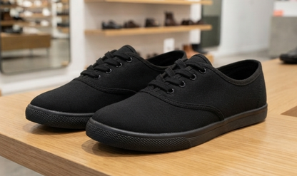 Unisex Canvas Sneaker Flache Freizeitschuhe Schnürschuhe Gr. 35-45