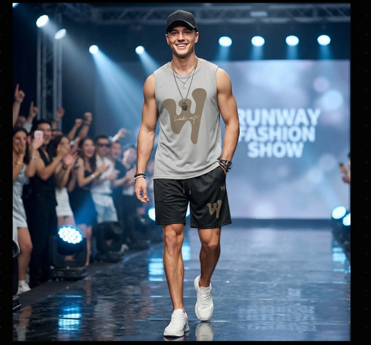 Herren Sommer-Set: Ice Silk Weste &amp; Shorts