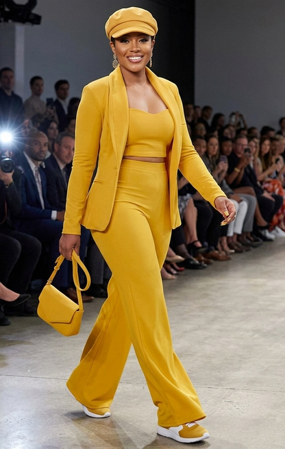 Damen Dreiteiliger Hosenanzug – Eleganter Urban-Style