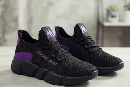 Damen Sneaker Plateau Turnschuhe Freizeitschuhe Schnürschuhe Leicht Schwarz Gr. 35–40
