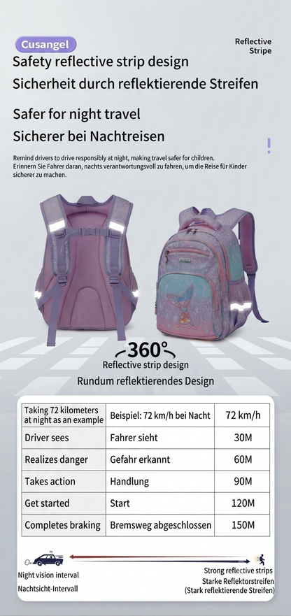 Schulrucksack 16 Zoll Wasserdicht Kinder Schultasche Ergonomisch Rucksack