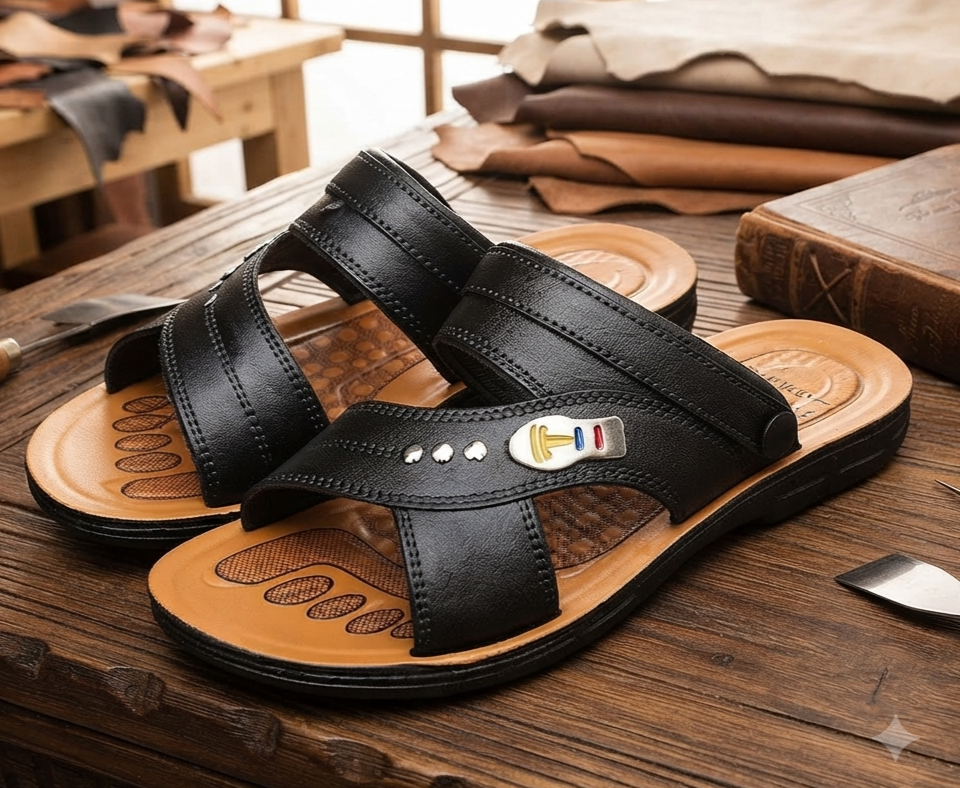 Herren Sandalen Hausschuhe Sommer Bequem Weiche Sohle Offen Gr. 39-44