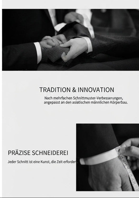 Herren Mittellanger Wollmantel – Eleganter Business Mantel aus Wollmix mit Slim Fit, verdickter Kälteschutz, Größen M bis XXXXL