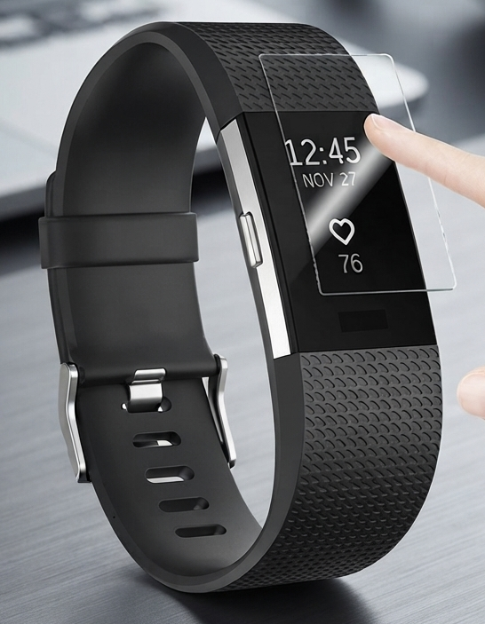 TPU Displayschutzfolie kratzfest anti-fingerprint für Fitness-Tracker