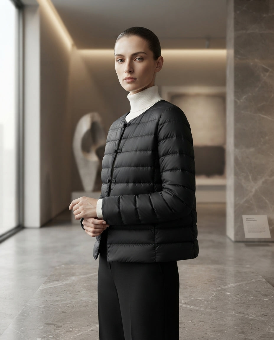 Leichte Damen Baumwolljacke – Ultra-Dünner Langer Mantel mit Reißverschlusstaschen & Extralangen Ärmeln Gr. S–5XL