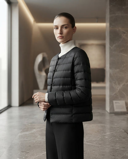 Leichte Damen Baumwolljacke – Ultra-Dünner Langer Mantel mit Reißverschlusstaschen & Extralangen Ärmeln Gr. S–5XL