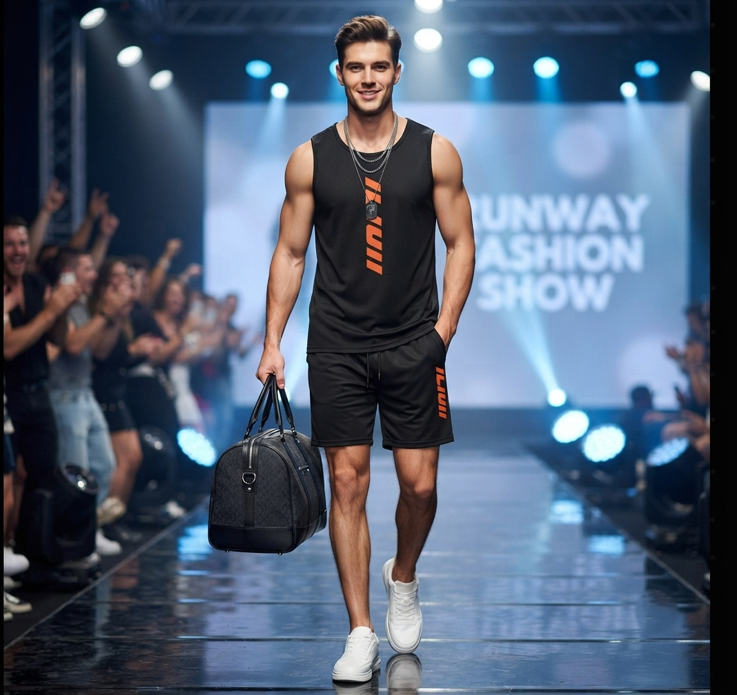 Herren Sport-Set „Ice Silk“ – Leichtes Sommer-Zweiteiler