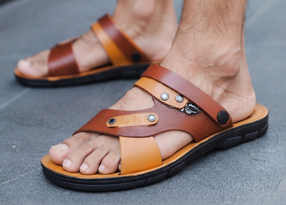 Herren Sandalen Hausschuhe Sommer Bequem Weiche Sohle Offen Gr. 39-44