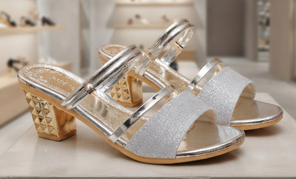 Damen Sommersandalen Blockabsatz Chunky Heel Fischmaul Gr. 35-40
