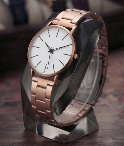 Ultradünne Herren Quarzuhr - Elegante Business Armbanduhr mit Edelstahlarmband